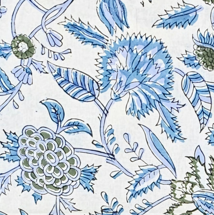 Blue Ananya Block Printed Tablecloth | 130 x 180 cm