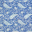 Hand Block Printed Cotton Tablecloth | Blue Paisley | 6-Seater