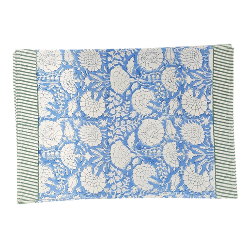Block Print Cotton Placemats - Casper Floral Design