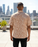 Dabu Print Short Sleeve Shirt - Brown Sugar Design