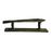 Straight Fish Design Green Patina Brass Handle