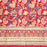 Hand Block Printed Cotton Tablecloth | Crimson Garden | 6-Seater
