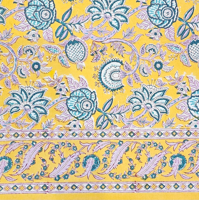 Genda Block Printed Tablecloth | 130 x 180 cm