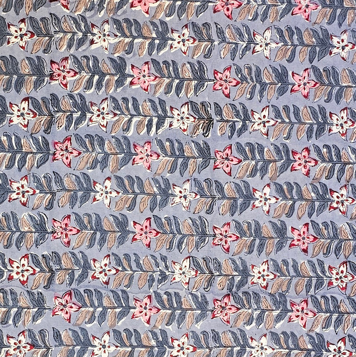Slate Rekha Block Printed Cotton Tablecloth | Six Seater | 150 x 220 cm