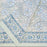 Opal & Cornflower Blue Block Print Tablecloth 130 x 180 cm