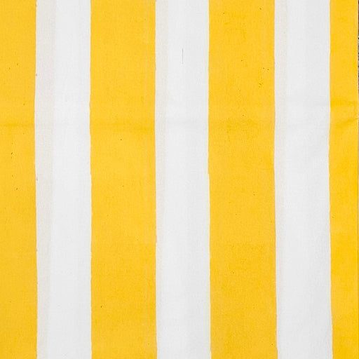 Block Print Tablecloth - Sunshine Stripes Design