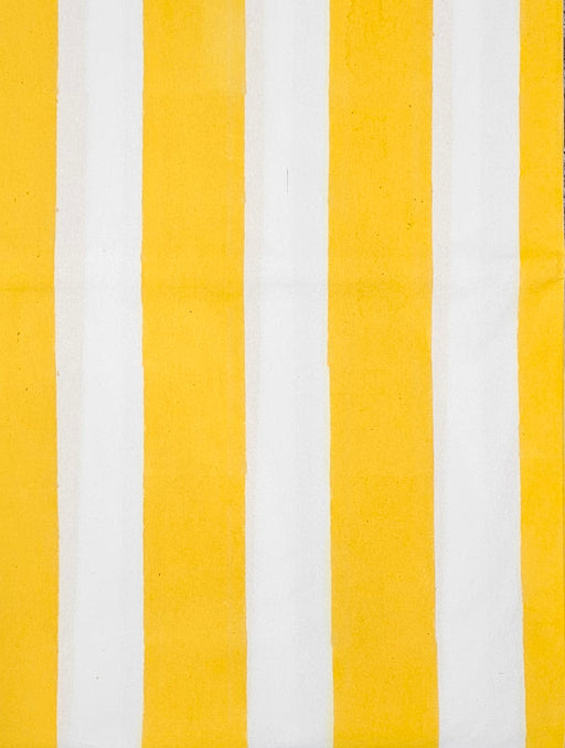 Block Print Tablecloth - Sunshine Stripes Design