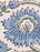 Opal & Cornflower Blue Block Print Tablecloth 130 x 180 cm