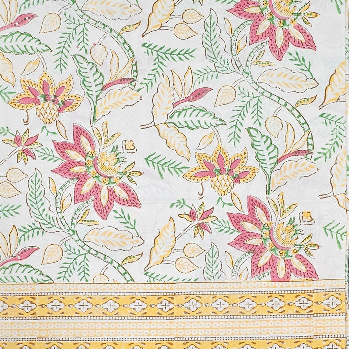 Block Print Tablecloth - Sunshine Floral Design