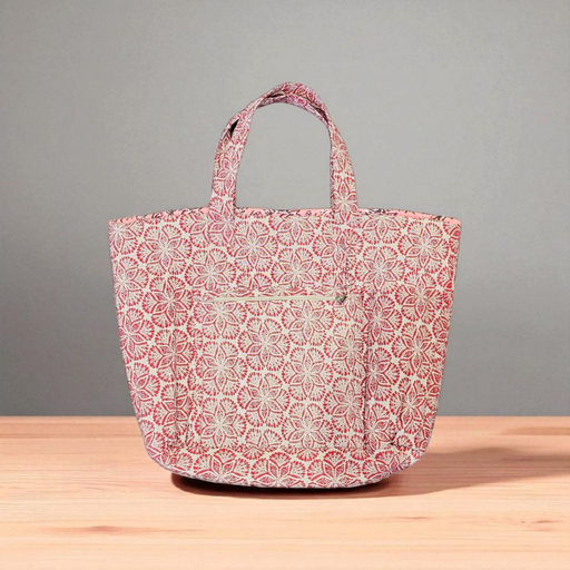 Strawberry Cream Quilted Shoulder Bag