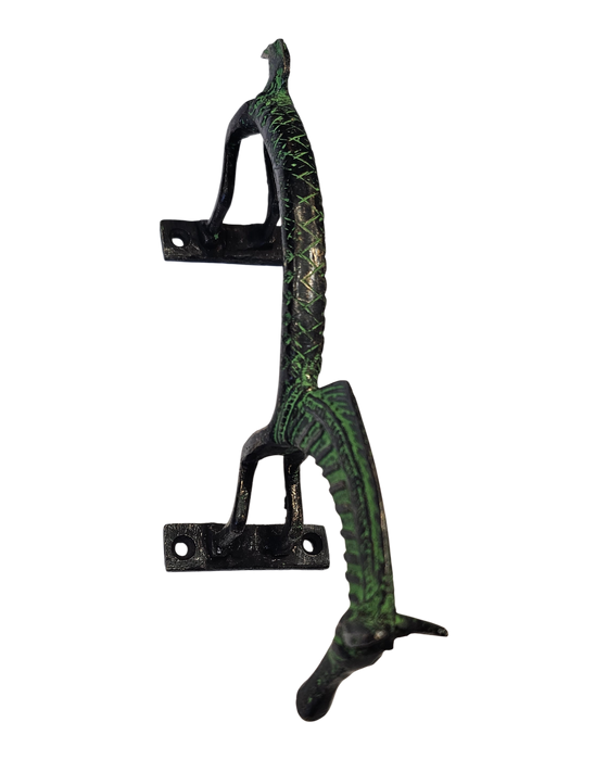 Green Horse Brass Handle