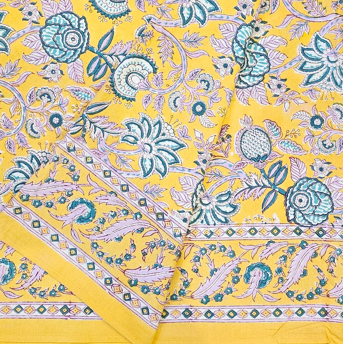 Genda Block Printed Tablecloth | 130 x 180 cm