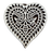 Heart Design Wooden Carved Printing Block
