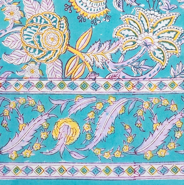 Firoza Block Printed Tablecloth | 130 x 180 cm