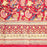 Hand Block Printed Cotton Tablecloth | Crimson Garden | 6-Seater