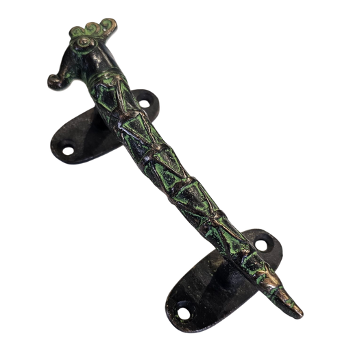 Green Sea Horse Brass Handle