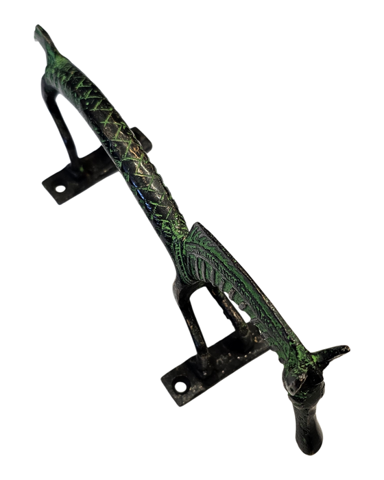Green Horse Brass Handle