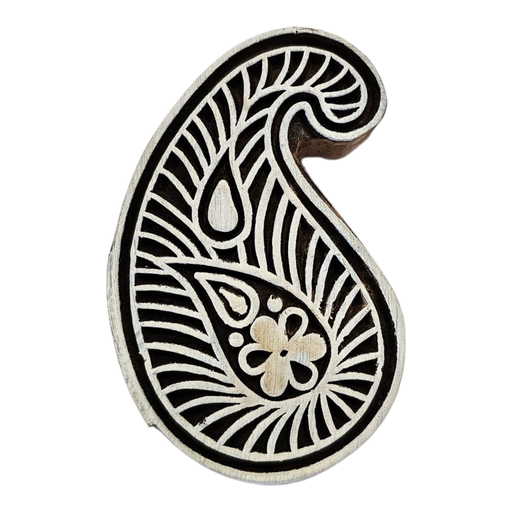 Paisley Design Wooden Carved Printing Block