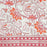 Block Print Tablecloth - Carmine Floral Design