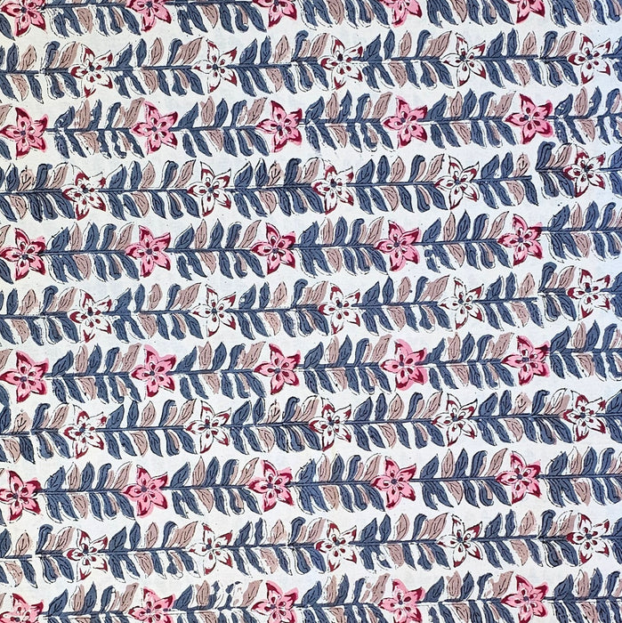 Chalk Rekha Block Printed Cotton Tablecloth | Six Seater | 150 x 220 cm
