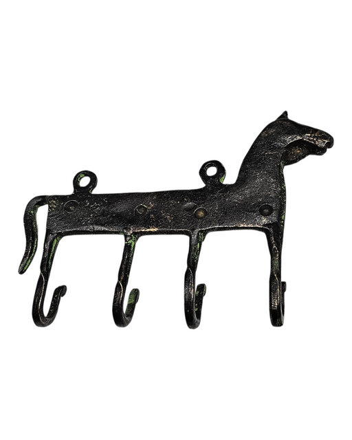 Green Donkey Brass Four Hook