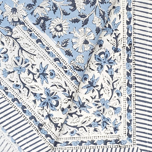 Block Print Tablecloth 110 x 110 cm