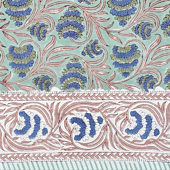 Block Print Tablecloth 110 x 110 cm