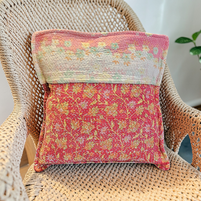 Kantha Cushion Cover | 45 x 45 cm | Design 449
