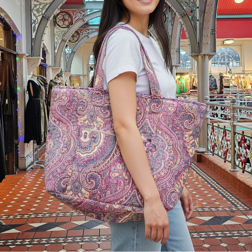 Magenta Magic Quilted Shoulder Bag