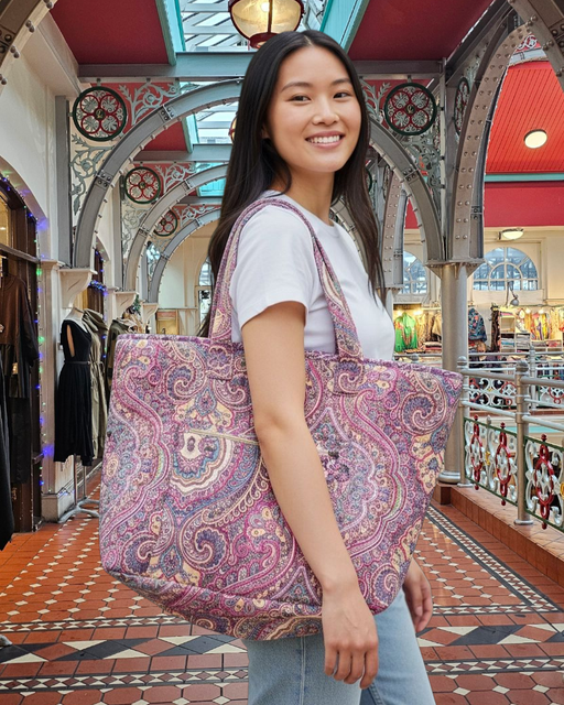 Magenta Magic Quilted Shoulder Bag