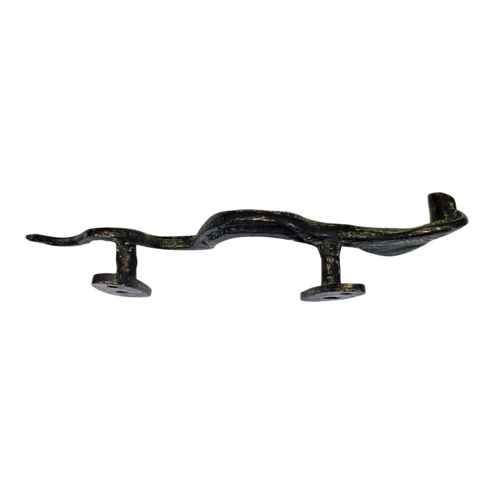 Cobra Design Green Patina Brass Handle