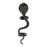 Cobra Design Green Patina Brass Handle