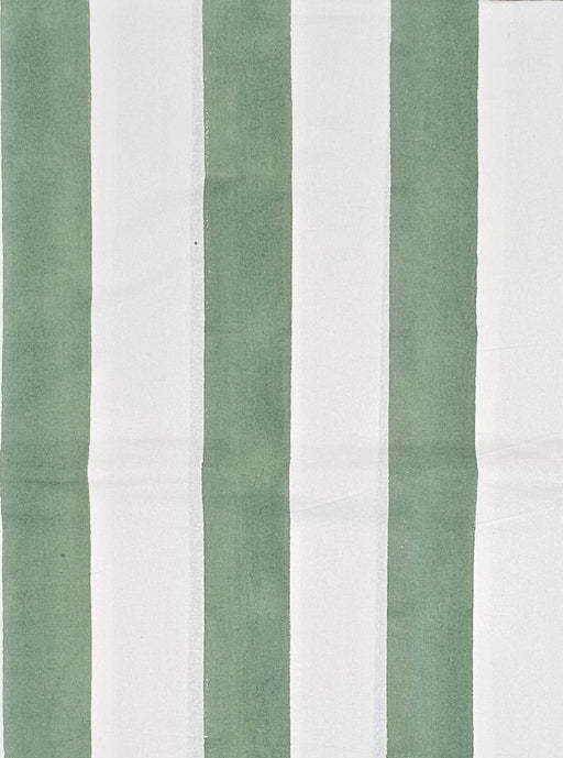Block Print Tablecloth - Iguana Stripes Design