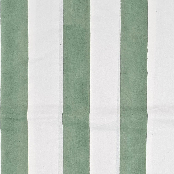 Block Print Tablecloth - Iguana Stripes Design