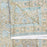 Teal and Jasmine Block Print Tablecloth 130 x 180 cm