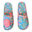Ottaline Block Print Cotton Travel Slippers