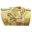 Block Print Travel Bag - Yellow