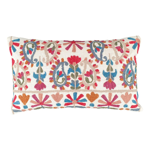 Paisley Embroidered Cushion Cover