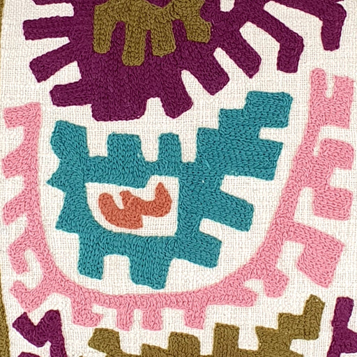 Abstract Embroidered Design Cushion Cover