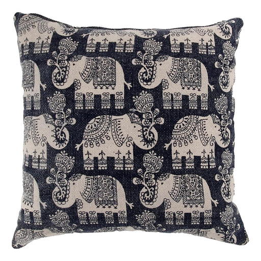 Handloom Cushion Cover - Elephant