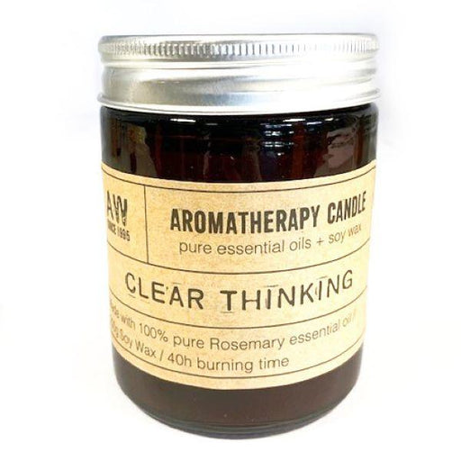 Clear Thinking Aromatherapy Candle with Rosemary Essential Oil