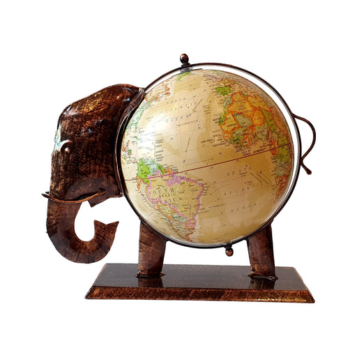 Handmade Cream Elephant Globe Fair Trade from India