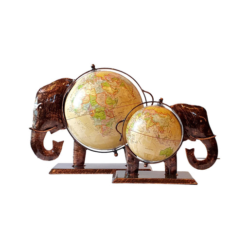 Handmade Cream Elephant Globe Fair Trade from India