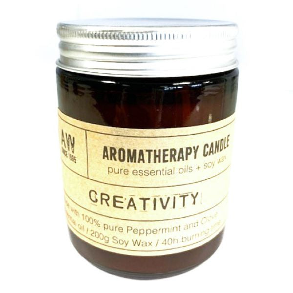 Creativity Aromatherapy Candle with Peppermint and Clove Essential Oils