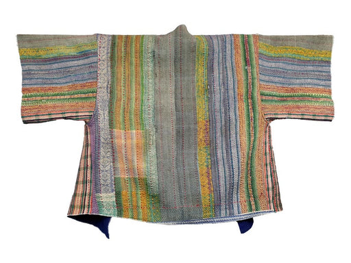 Vintage Cotton Kantha Kimono | Textile Art
