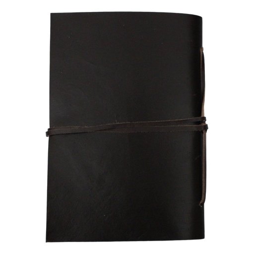 Paisley Leather-Bound Journal With Recycled Handmade Paper