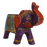 Purple Wooden Elephant Tealight Holder